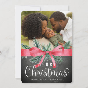 Wrapped in Red   Holiday Photo Card