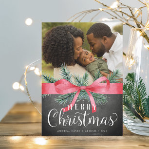 Wrapped in Red   Holiday Photo Card