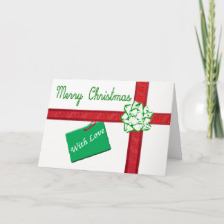 Wrapped Present Christmas Card