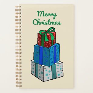 Wrapped Presents on a Christmas Planner