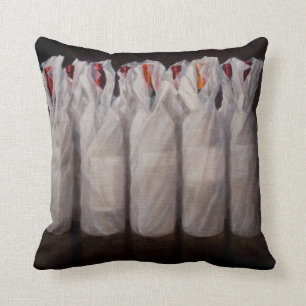 Wrapped Wine Bottles 2010 Cushion