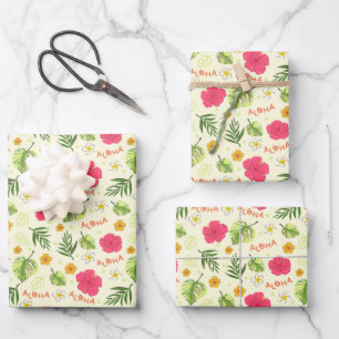 Wrapping - Aloha Hawaiian Paper Sheet