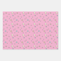 Wrapping for those who like star patterns.星ペーパーセット