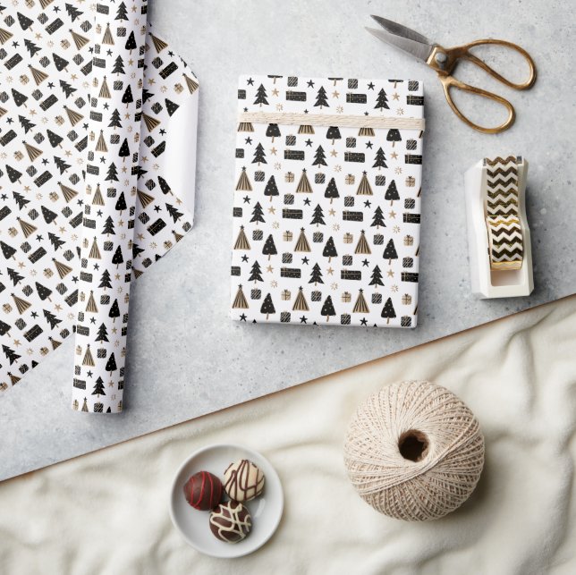 Wrapping Paper 76,2 cm x 1,8 m - Christmas Pattern (Crafts)