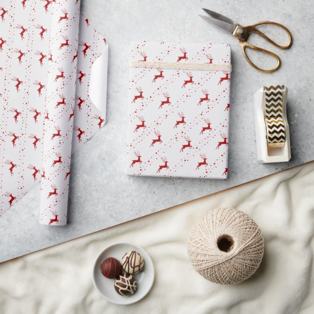 Wrapping Paper 76,2 cm x 1,8 m - Christmas Pattern (Crafts)
