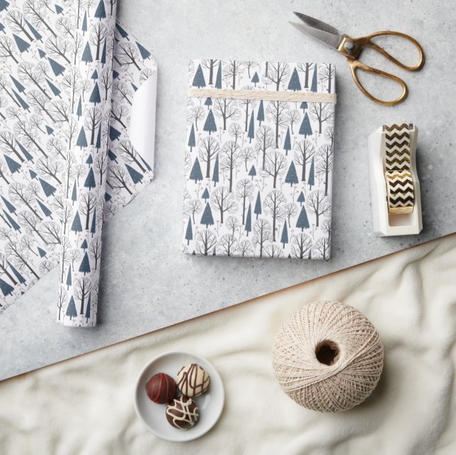 Wrapping Paper 76,2 cm x 1,8 m - Winter Pattern (Crafts)