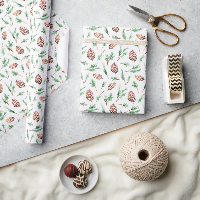 Wrapping Paper 76,2 cm x 1,8 m - Winter Pattern (Crafts)