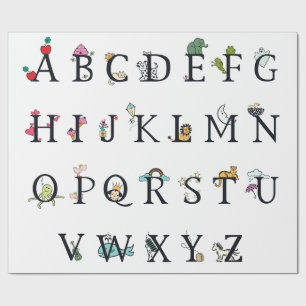 WRAPPING PAPER : ALPHABET CHART