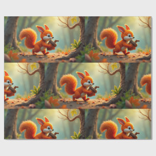 Wrapping Paper-Autumn Woodland Wrapping Paper