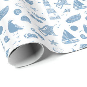 Wrapping Paper-Beach Theme Wrapping Paper