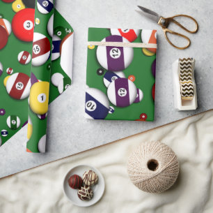 Wrapping Paper - Billiards