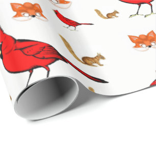 Wrapping paper Birds