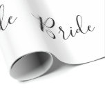 Wrapping Paper - Bride<br><div class="desc">Fun wrapping paper with Bride text,  use as wrapping paper,  table runner,  wall decorations etc. Change text and/or background colors to suit your needs.</div>