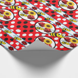 Wrapping paper bumblebee