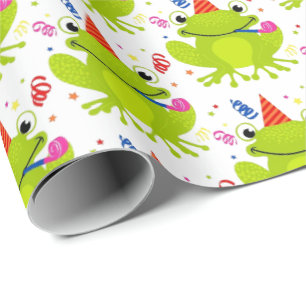 Wrapping Paper - Celebrating Frog