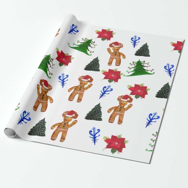 Wrapping Paper  Christmas, New Year (Unrolled)