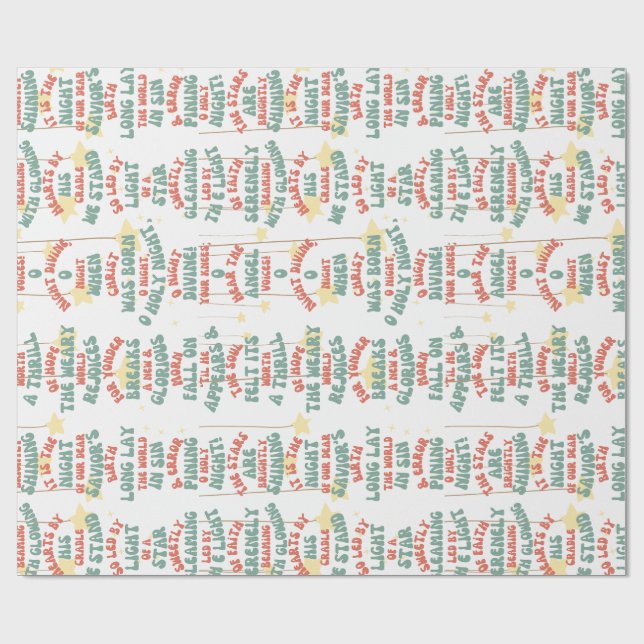 Wrapping Paper_Christmas_O Holy Night Wrapping Paper (Flat)