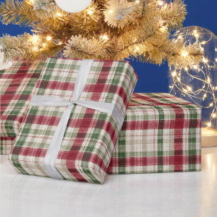 Wrapping Paper Christmas Plaid