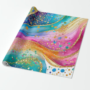 Wrapping Paper Colourful Abstract Design