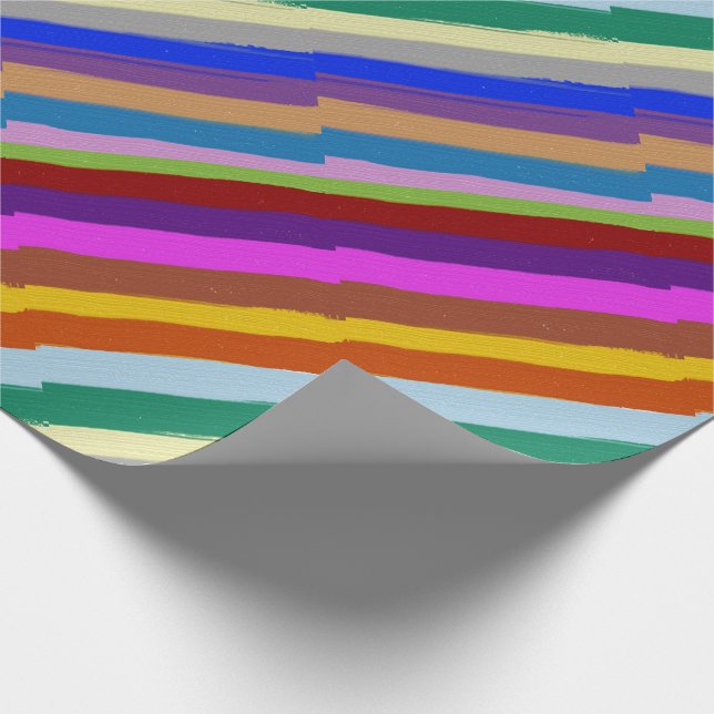 Wrapping Paper Colourful Graphic Line Pattern (Corner)