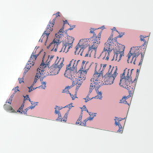 Wrapping Paper Cool Giraffes