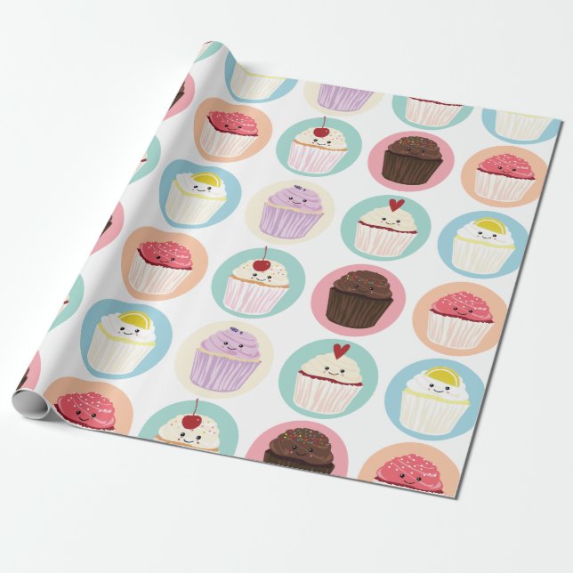 Wrapping Paper Cupcake Cuties (Unrolled)
