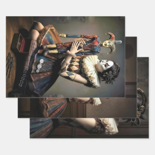 Wrapping paper Dark Romantic Gothic Design