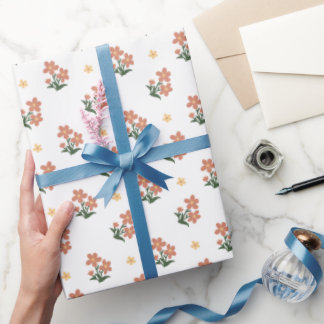 Wrapping Paper Ditsy Floral Seamless Pattern