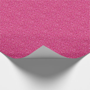 Wrapping Paper Faux Pink Glitter