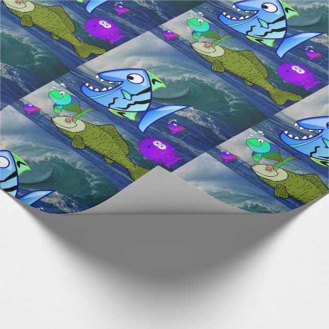 Wrapping paper Fish (Corner)