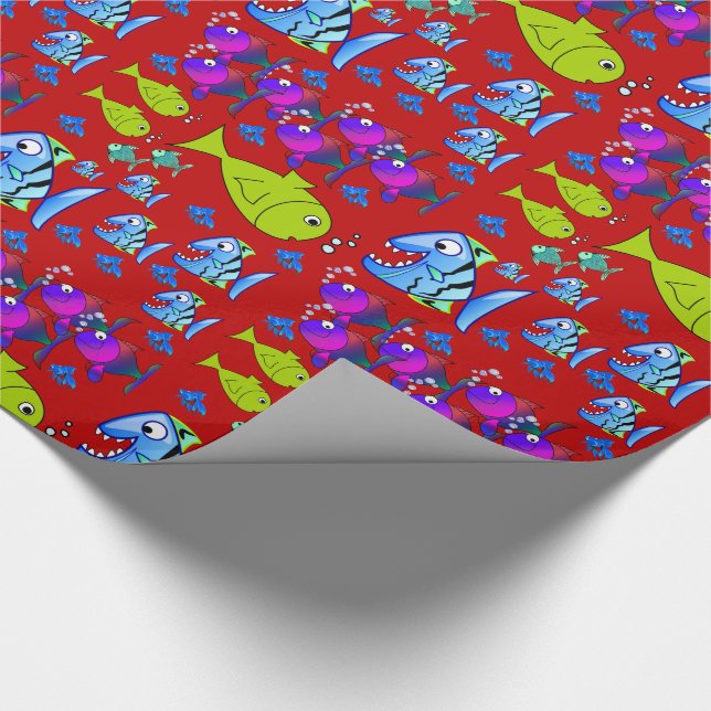 Wrapping paper Fish (Corner)