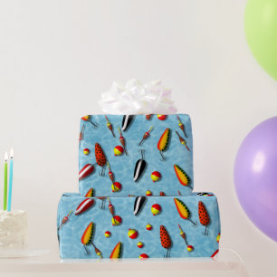Wrapping Paper - Fishing Bobs & Lures