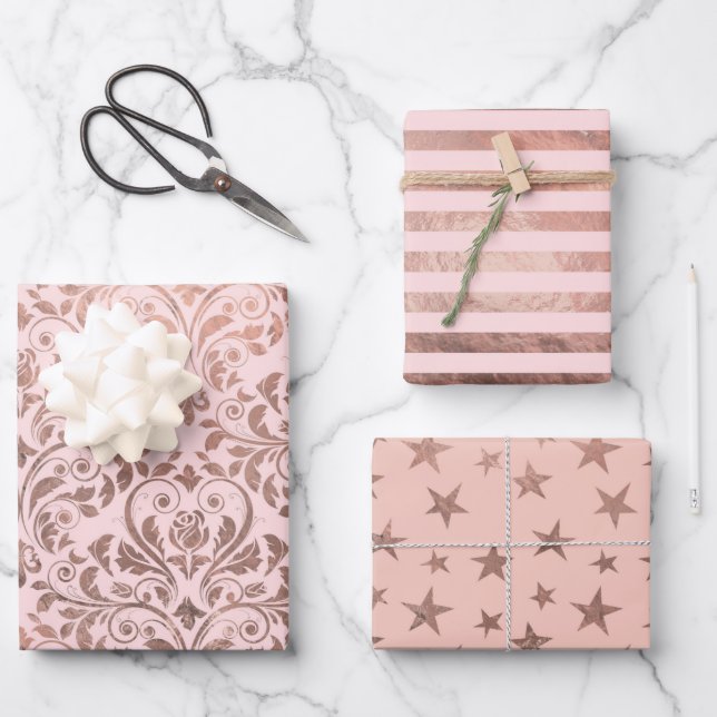 Wrapping Paper Flat Sheet Set of 3 (Front)