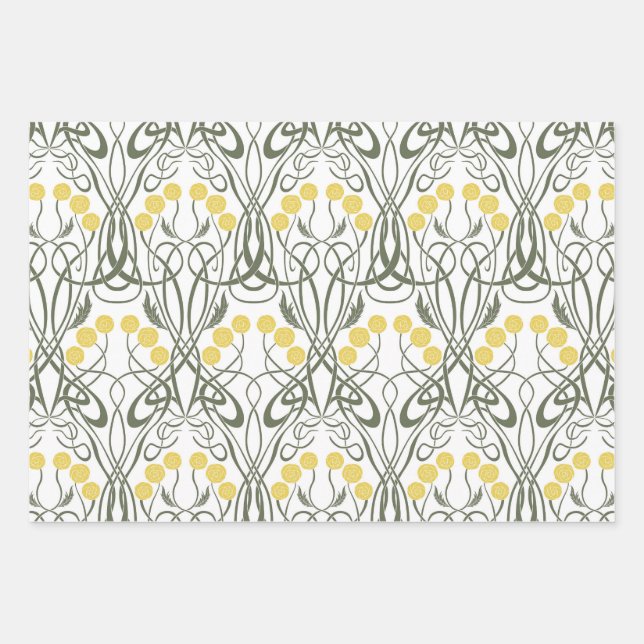 Wrapping Paper Flat Sheet Set of 3 (Front)