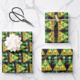 Wrapping Paper Flat Sheet Set of 3