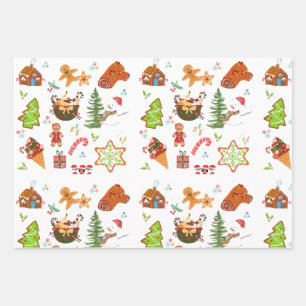 Wrapping Paper Flat Sheet Set of 3