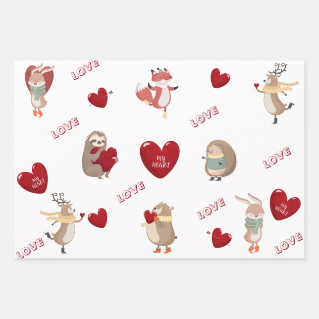 Wrapping Paper Flat Sheet Set of 3 (Front)