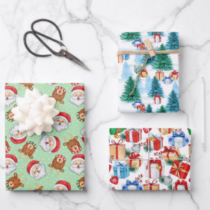 Wrapping Paper Flat Sheet Set of 3