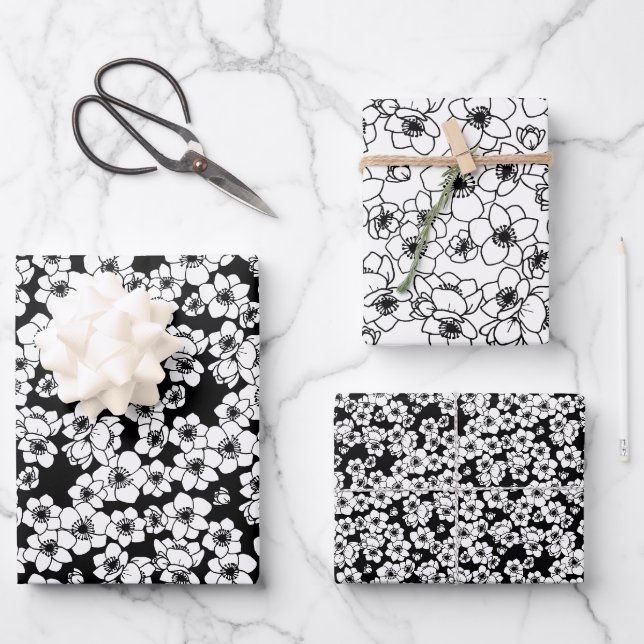 Wrapping Paper Flat Sheet Set of 3 (Front)