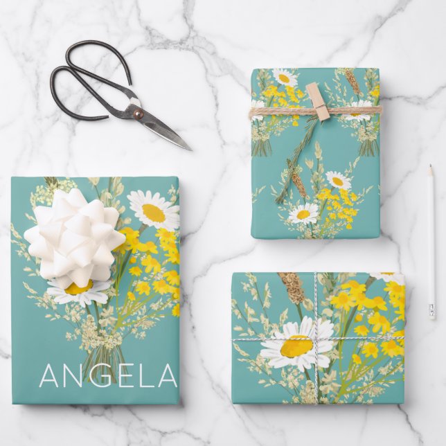 Wrapping Paper Flat Sheet Set of 3 (Front)