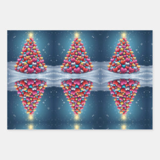 Wrapping Paper Flat Sheet Set of 3