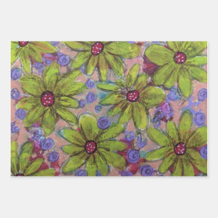 Wrapping Paper Flat Sheet Set of 3