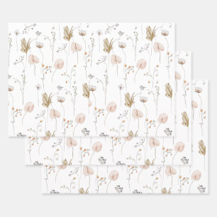 Wrapping Paper Flat Sheet Set of 3