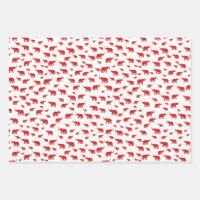 Wrapping Paper Flat Sheet Set of 3