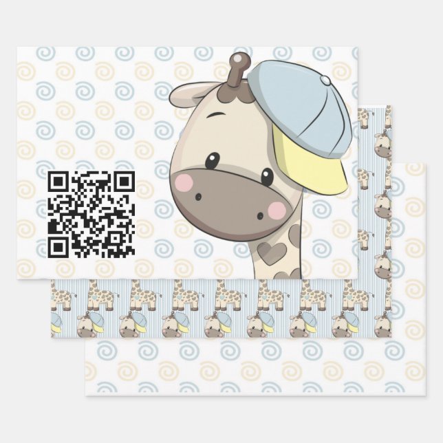 Wrapping Paper Flat Sheet Set of 3 (Set)