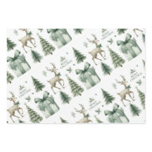 Wrapping Paper Flat Sheet Set of 3