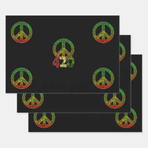 Wrapping Paper Flat Sheet Set of 3