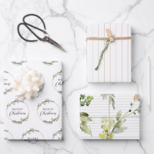 Wrapping Paper Flat Sheet Set of 3