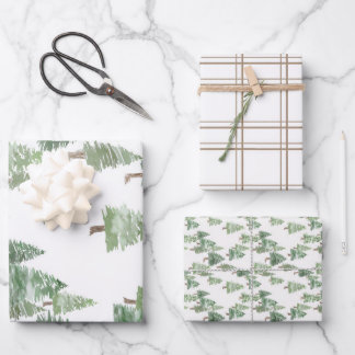 Wrapping Paper Flat Sheet Set of 3