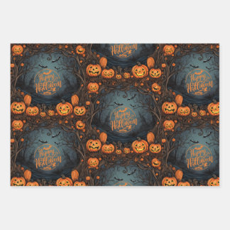 Wrapping Paper Flat Sheet Set of 3